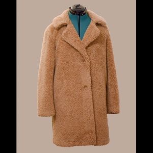 Uniqlo Fleece Teddy Coat Beige